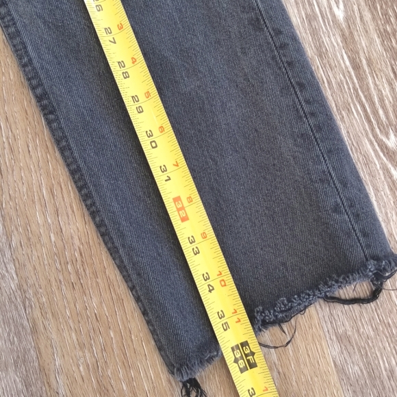 Rolla's Relaxed Fit Straight Leg Stone Black Wash Denim Jean's Pants Relaxo Chop - Picture 8 of 16